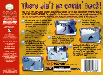 Twisted Edge - Extreme Snowboarding (USA) box cover back